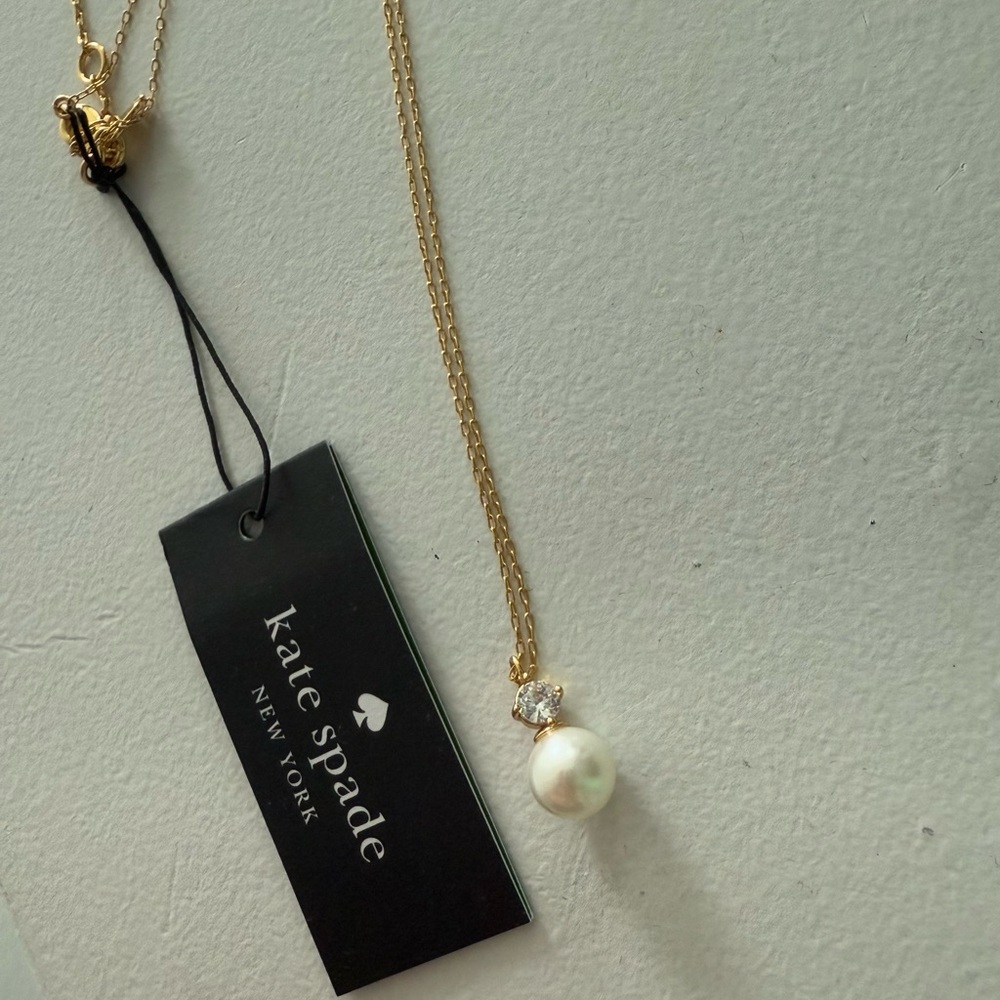 Kate Spade Gold Necklace with Pearl Pendant